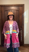 Load image into Gallery viewer, Purple Kantha Duster
