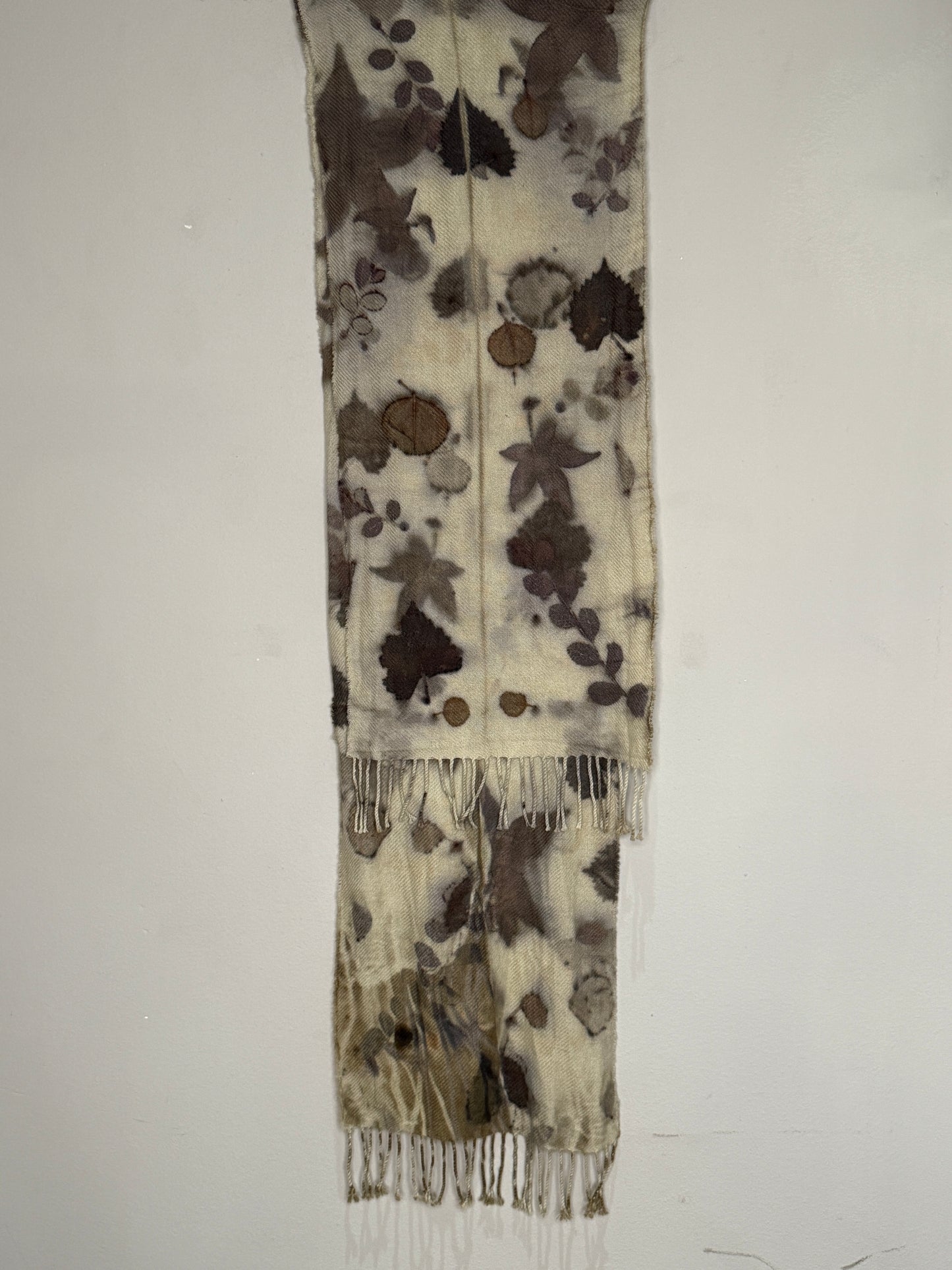 Cashmere Scarf- EcoPrinted