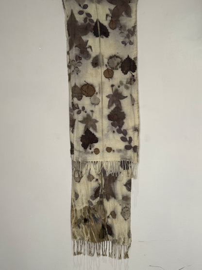 Cashmere Scarf- EcoPrinted
