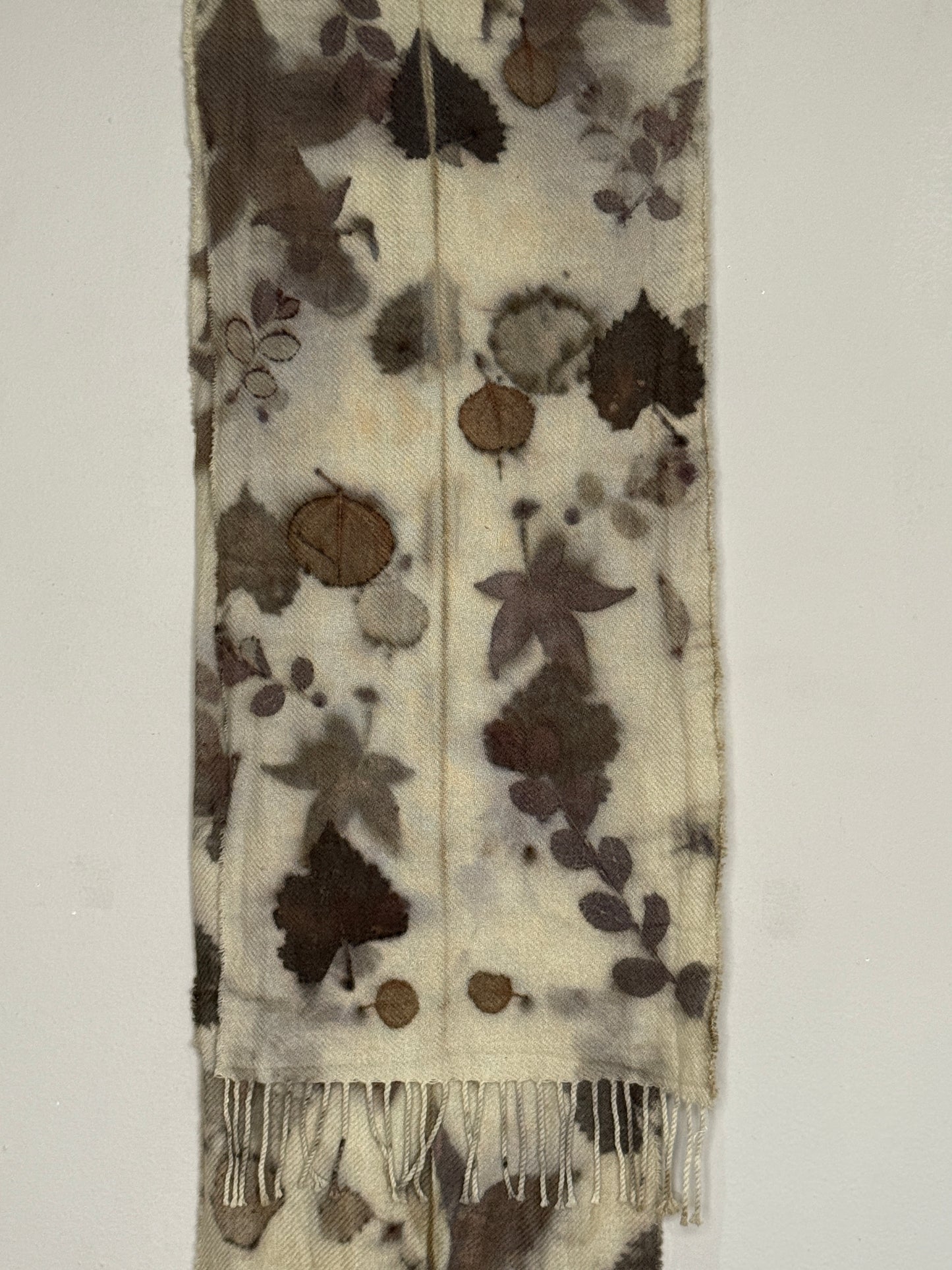 Cashmere Scarf- EcoPrinted