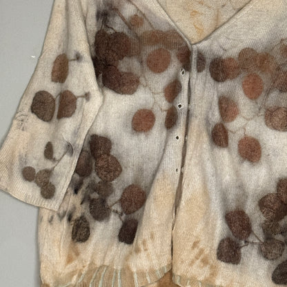 Eco Printed Cardigan- Medium