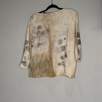 Eco Printed Cardigan- Medium