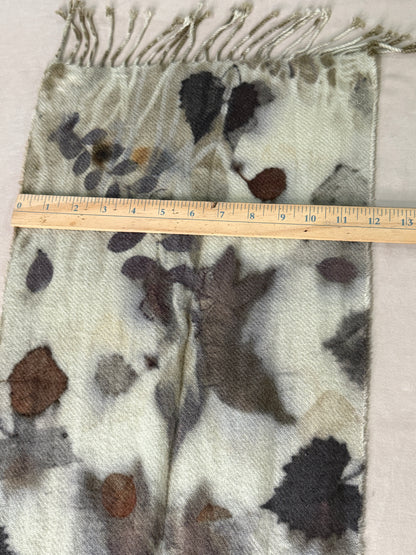 Cashmere Scarf- EcoPrinted