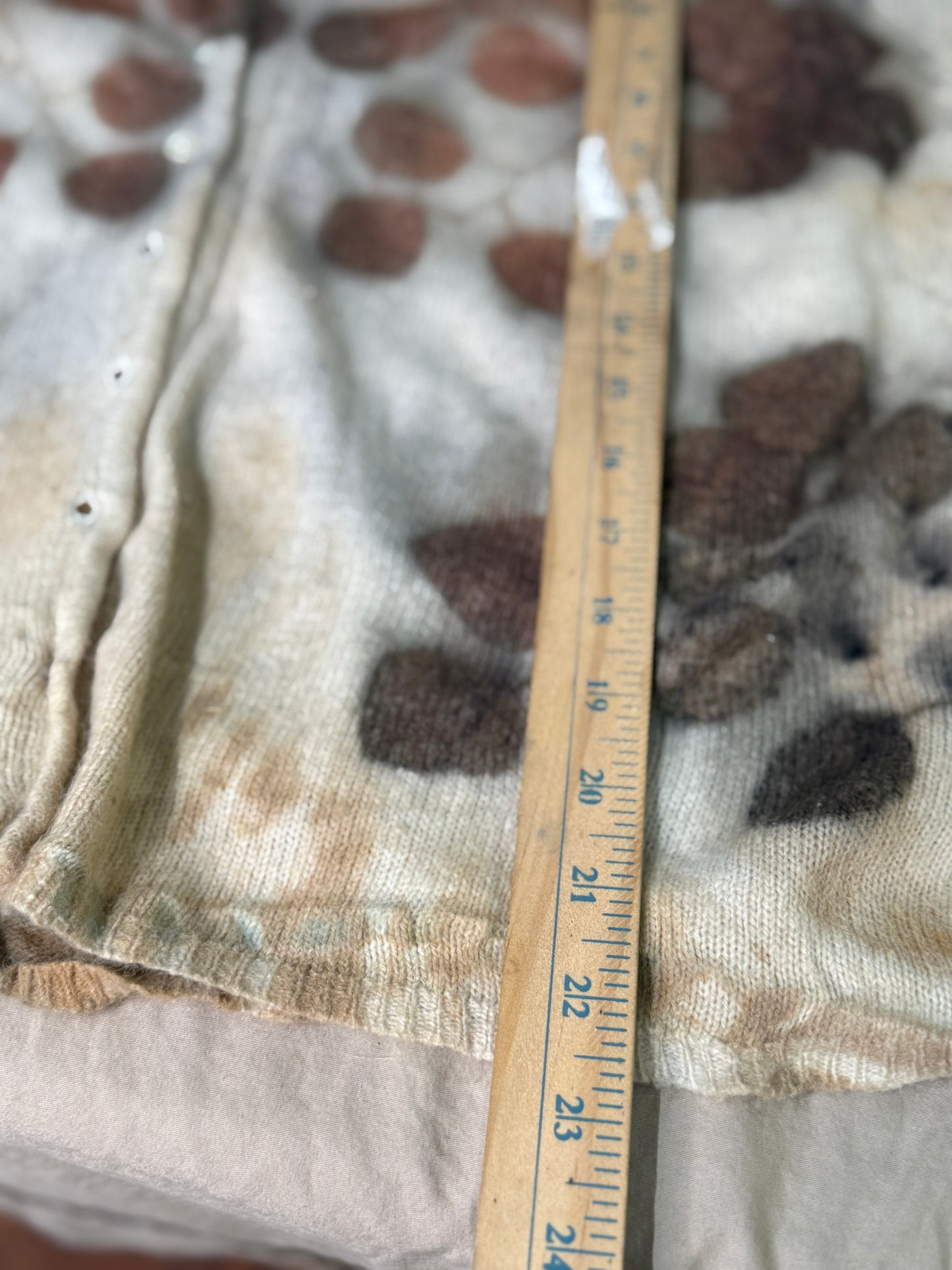 Eco Printed Cardigan- Medium