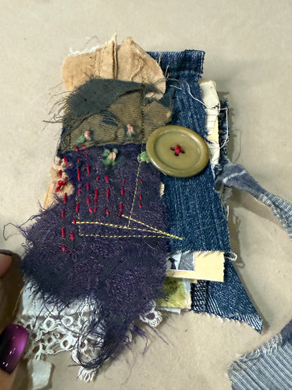 Stitched and Tattered Mini Journal