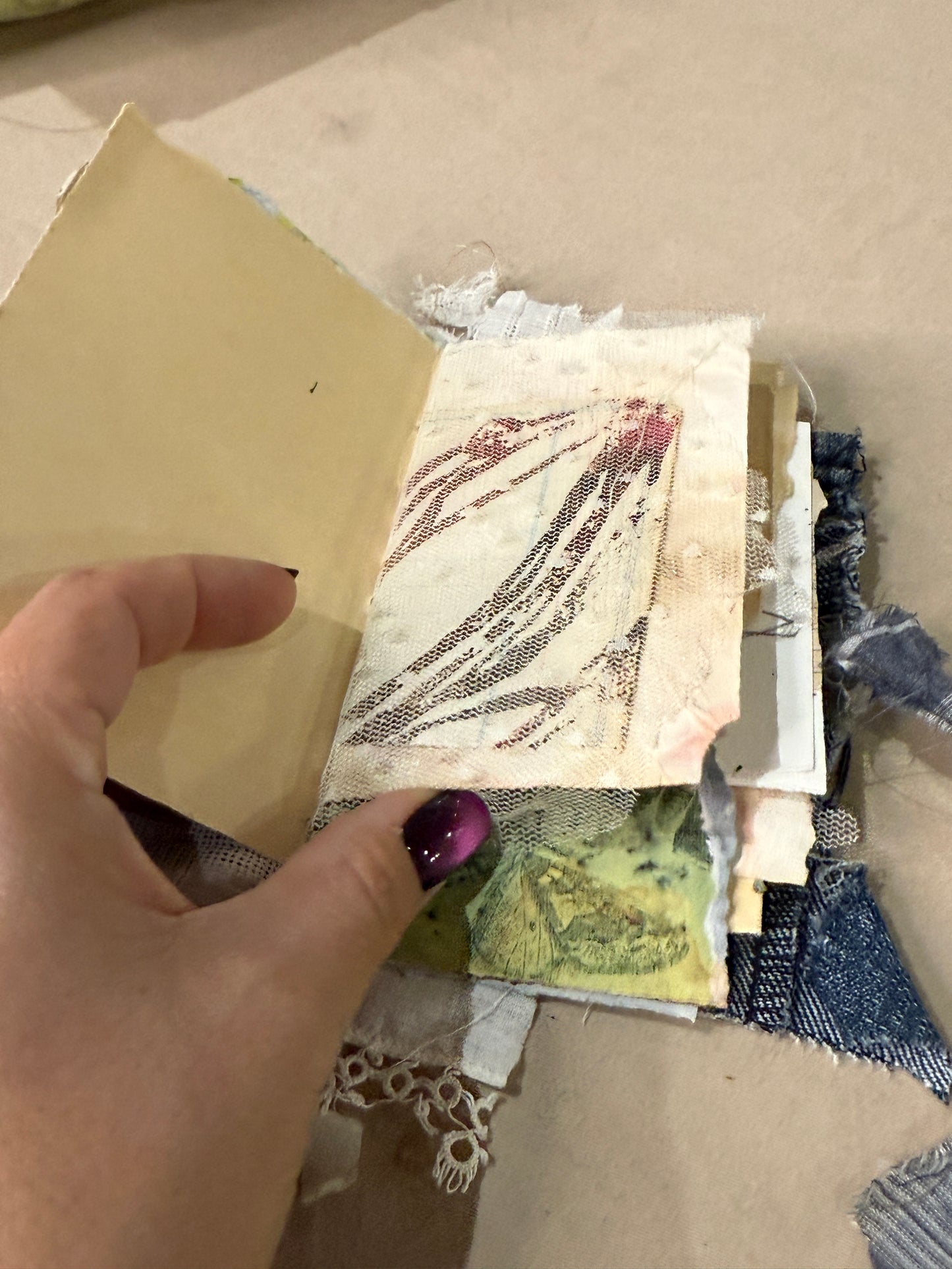 Stitched and Tattered Mini Journal