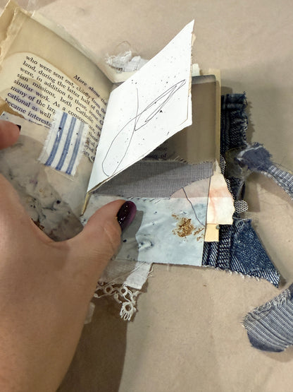 Stitched and Tattered Mini Journal