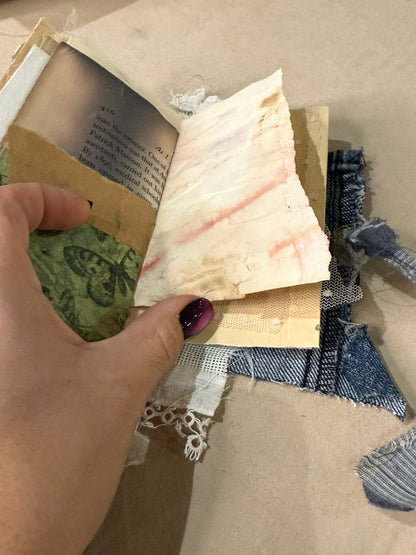 Stitched and Tattered Mini Journal